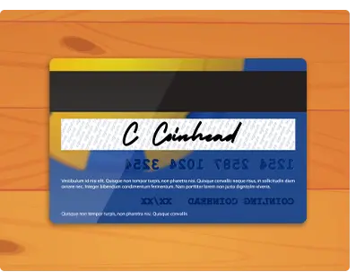 Spinstopia Verifcation: Back of Credit Card